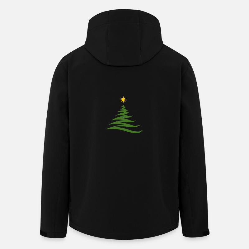 xmas tree - Men’s Recycled Softshell Jacket by Stanley/Stella - black