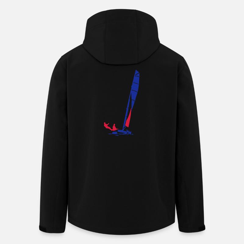 Katamaran  - Recycelte Männer Softshell-Jacke von Stanley/Stella - Schwarz