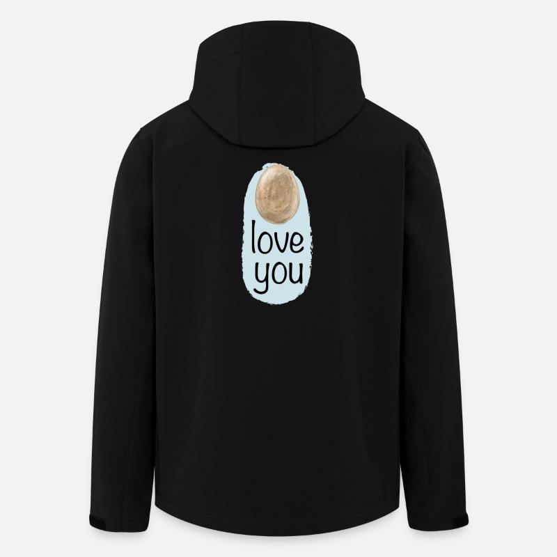 ei love you - Recycelte Männer Softshell-Jacke von Stanley/Stella - Schwarz