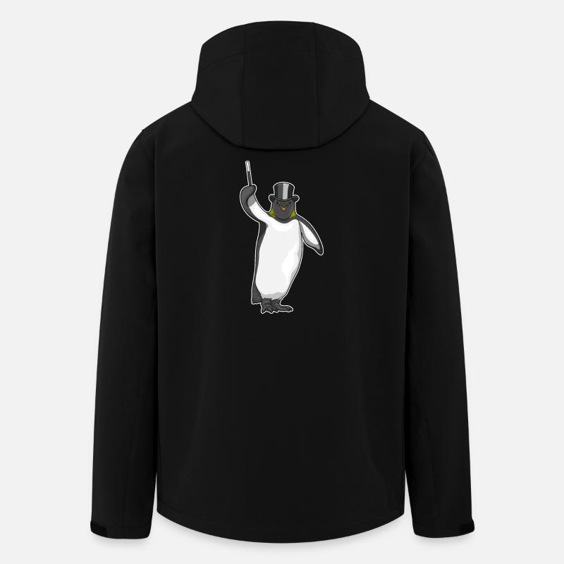 Penguin Wizard Wand - Men’s Recycled Softshell Jacket by Stanley/Stella - black