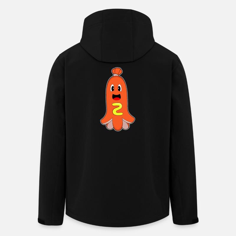Krake Hotdog - Recycelte Männer Softshell-Jacke von Stanley/Stella - Schwarz