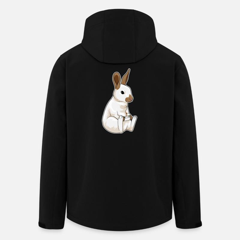 Hase Gamer Controller - Recycelte Männer Softshell-Jacke von Stanley/Stella - Schwarz