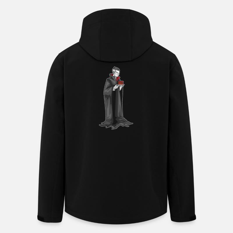 Vampire Halloween Cake - Men’s Recycled Softshell Jacket by Stanley/Stella - black