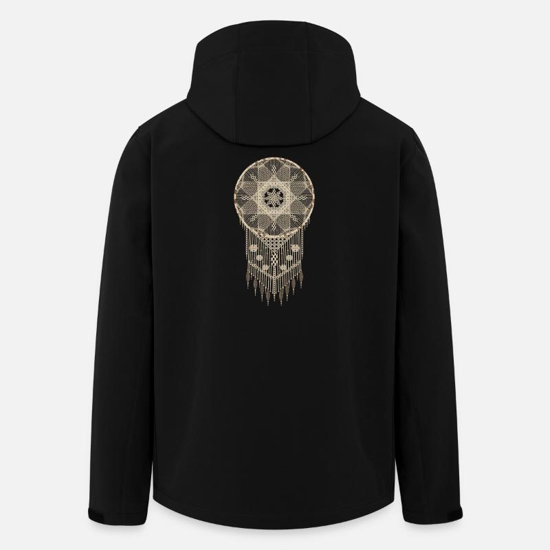 Attrape-rêves magique au macramé plein d’harmonie - Veste softshell homme en polyester recyclé Stanley/Stella - noir