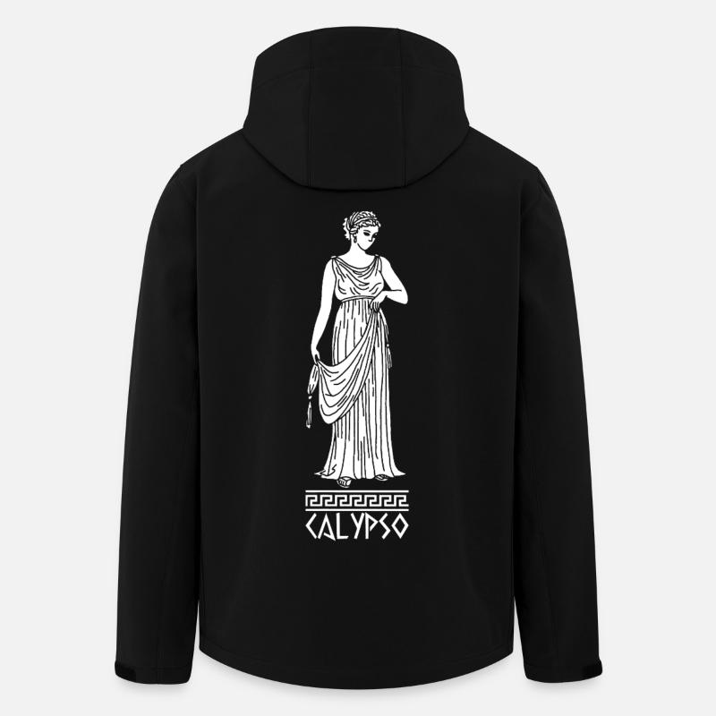 Calypso (blanc) - Veste softshell homme en polyester recyclé Stanley/Stella - noir