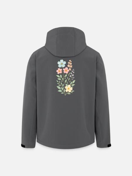 Pastellblütenstrauß - Recycelte Männer Softshell-Jacke von Stanley/Stella - Schwarz