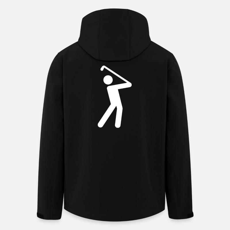 golfe - Veste softshell homme en polyester recyclé Stanley/Stella - noir