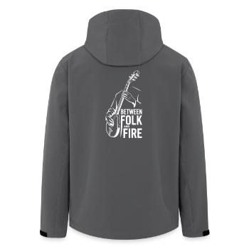 Tambura - Between Folk and Fire - Balkan Musik - Recycelte Männer Softshell-Jacke von Stanley/Stella - Schwarz - Hinten - AI Model Male 185 light (185cm)