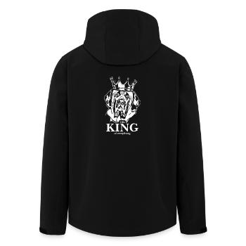 Mastiff anglais Roi de tout Wilsigns - Veste softshell homme en polyester recyclé Stanley/Stella - noir - Dos - AI Model Male 185 light (185cm)