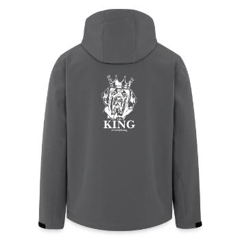 Mastiff anglais Roi de tout Wilsigns - Veste softshell homme en polyester recyclé Stanley/Stella - charbon - Dos - AI Model Male 185 light (185cm)