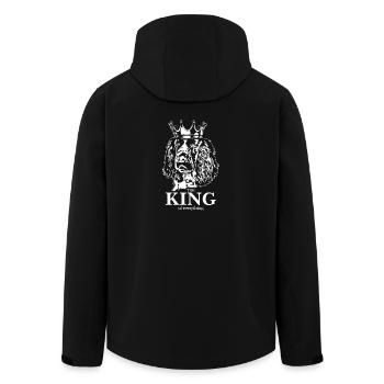 English Springer Spaniel King of everything Hunde - Recycelte Männer Softshell-Jacke von Stanley/Stella - Schwarz - Hinten - AI Model Male 185 light (185cm)