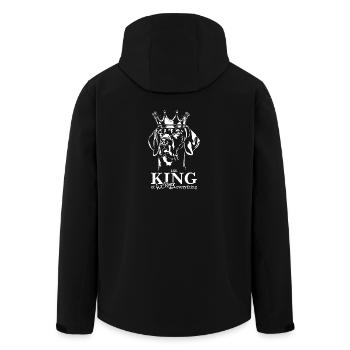 Weimaraner King Hundespruch Hunde Wilsigns - Recycelte Männer Softshell-Jacke von Stanley/Stella - Schwarz - Hinten - AI Model Male 185 light (185cm)