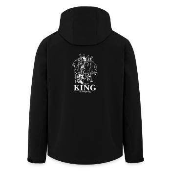 Little Münsterlander King of everything Dogs - Men’s Recycled Softshell Jacket by Stanley/Stella - black - Back - AI Model Male 185 light (185cm)