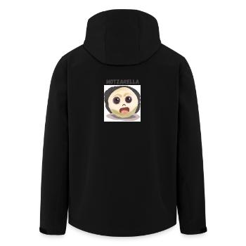 MoTzarella - Recycelte Männer Softshell-Jacke von Stanley/Stella - Schwarz - Hinten - AI Model Male 185 light (185cm)