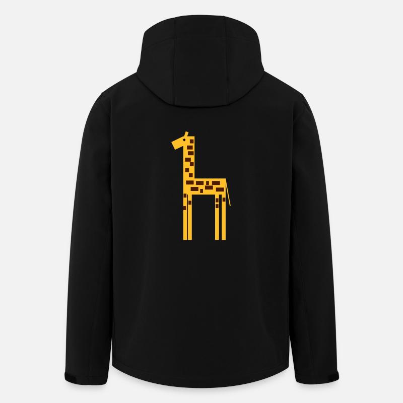giraffe 2 - Recycelte Männer Softshell-Jacke von Stanley/Stella - Schwarz