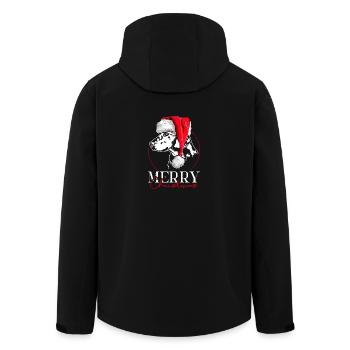 ALPINE BADGER HOUND Chien de Noël Wilsigns - Veste softshell homme en polyester recyclé Stanley/Stella - noir - Dos - AI Model Male 185 light (185cm)