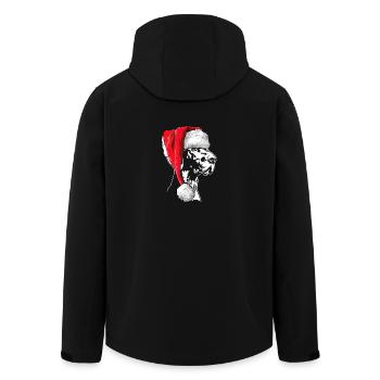 Santa Deutsch Kurzhaar Weihnachten Hunde Wilsigns - Recycelte Männer Softshell-Jacke von Stanley/Stella - Schwarz - Hinten - AI Model Male 185 light (185cm)