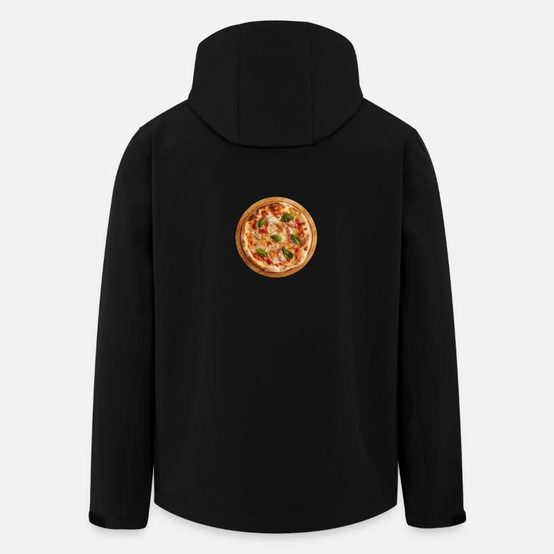 margherita nourriture pizza pizzeria manger - Veste softshell homme en polyester recyclé Stanley/Stella - noir