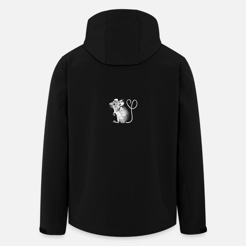 LoveMouse - Recycelte Männer Softshell-Jacke von Stanley/Stella - Schwarz