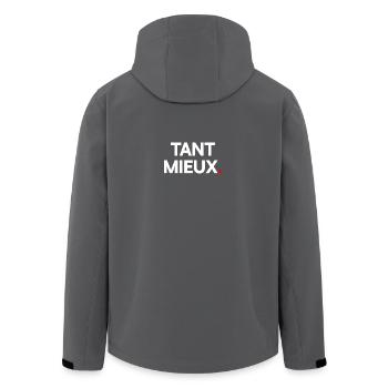 Tant mieux - Veste softshell homme en polyester recyclé Stanley/Stella - charbon - Dos - AI Model Male 185 light (185cm)