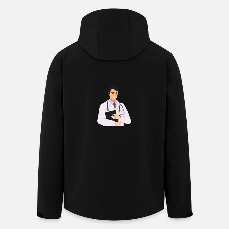 Arzt - Recycelte Männer Softshell-Jacke von Stanley/Stella - Schwarz
