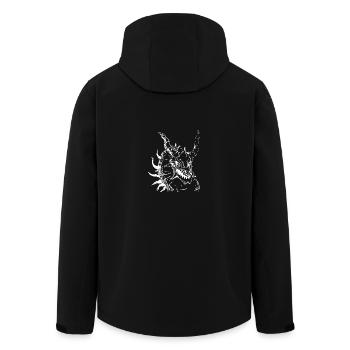 Epischer Drache - Recycelte Männer Softshell-Jacke von Stanley/Stella - Schwarz - Hinten - AI Model Male 185 light (185cm)