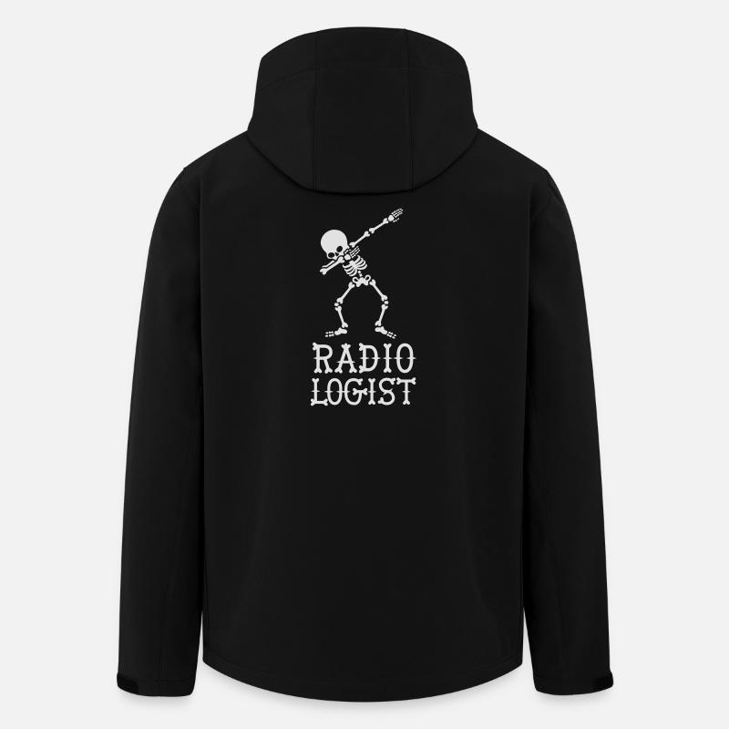 Dab dabbing skeleton radiologist - Recycelte Männer Softshell-Jacke von Stanley/Stella - Schwarz