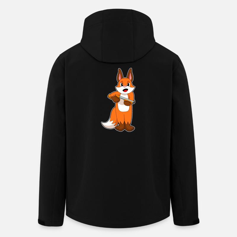 Fuchs Schrotflinte - Recycelte Männer Softshell-Jacke von Stanley/Stella - Schwarz