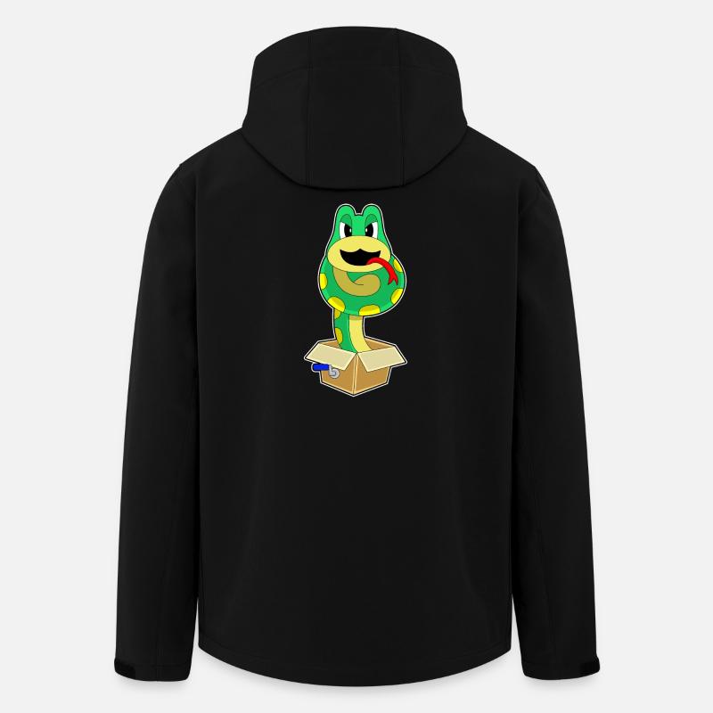 Schlange Karton - Recycelte Männer Softshell-Jacke von Stanley/Stella - Schwarz