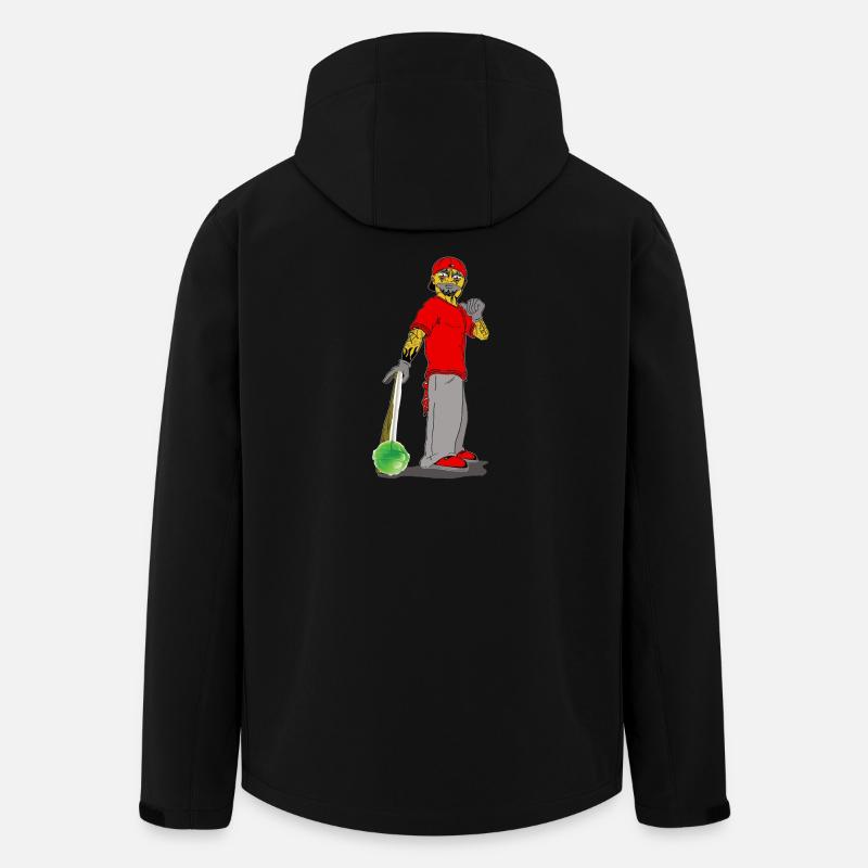 Clown with Sweets - Recycelte Männer Softshell-Jacke von Stanley/Stella - Schwarz