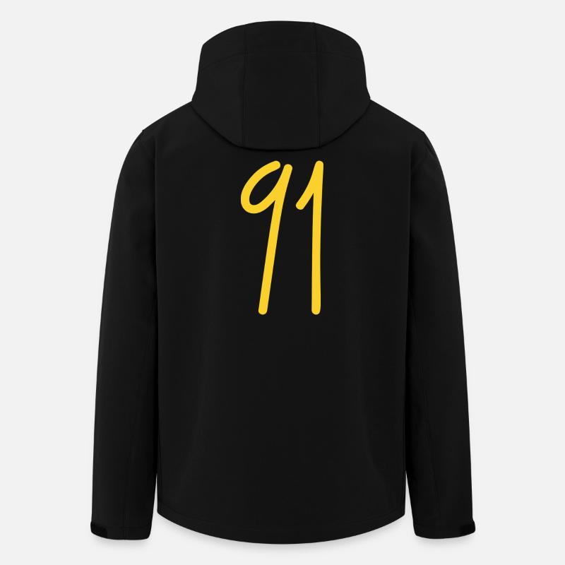 91 - Men’s Recycled Softshell Jacket by Stanley/Stella - black