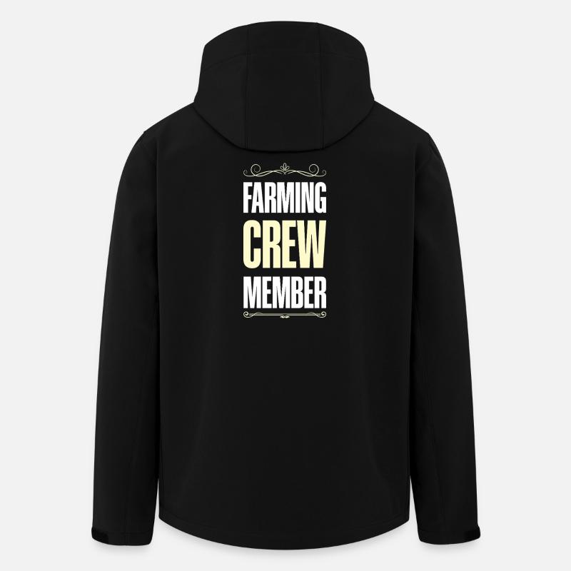 Équipe d’agriculteurs - Veste softshell homme en polyester recyclé Stanley/Stella - noir