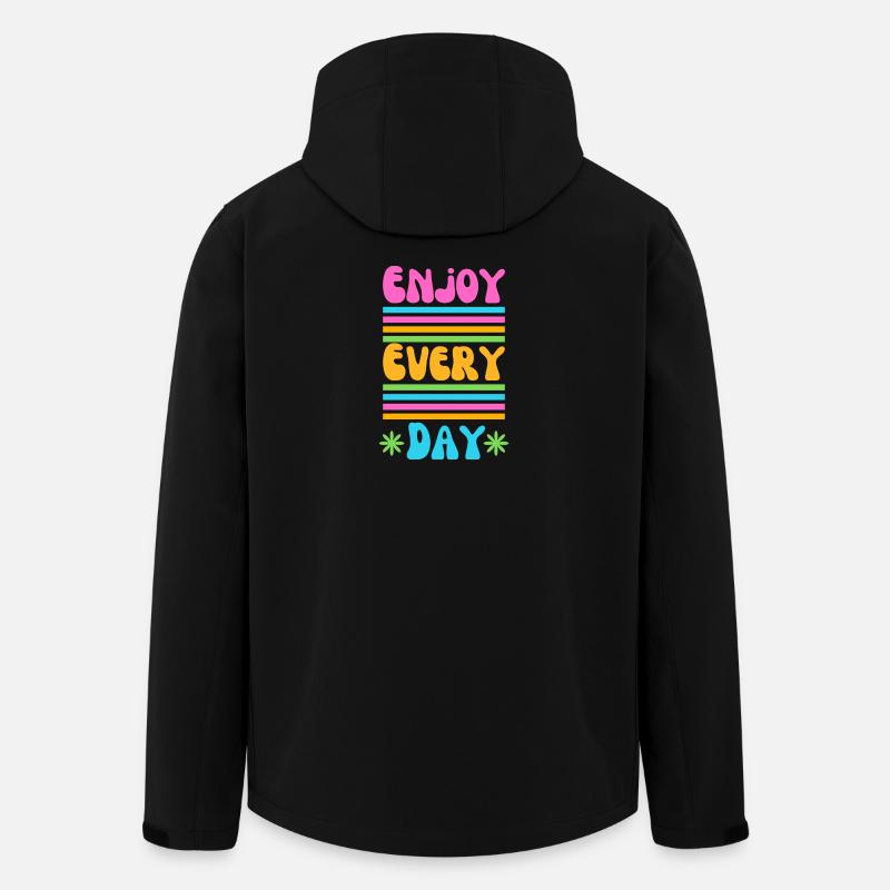 Enjoy every Day - Veste softshell homme en polyester recyclé Stanley/Stella - noir