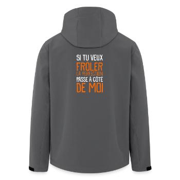 La Perfection - Veste softshell homme en polyester recyclé Stanley/Stella - noir - Dos - AI Model Male 185 light (185cm)