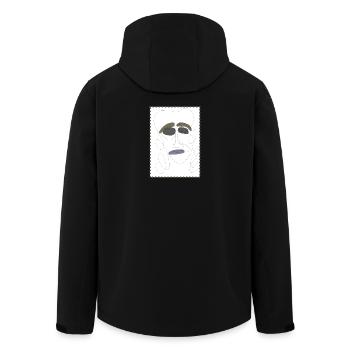 talk about feelings 3 - Recycelte Männer Softshell-Jacke von Stanley/Stella - Schwarz - Hinten - AI Model Male 185 light (185cm)