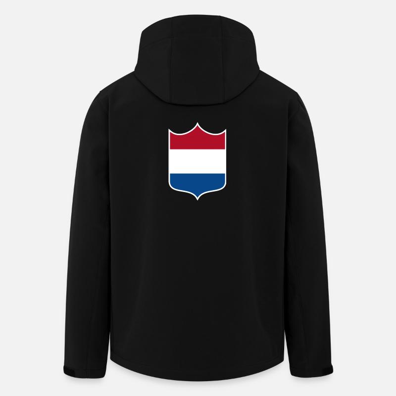 Niederlande - Recycelte Männer Softshell-Jacke von Stanley/Stella - Schwarz