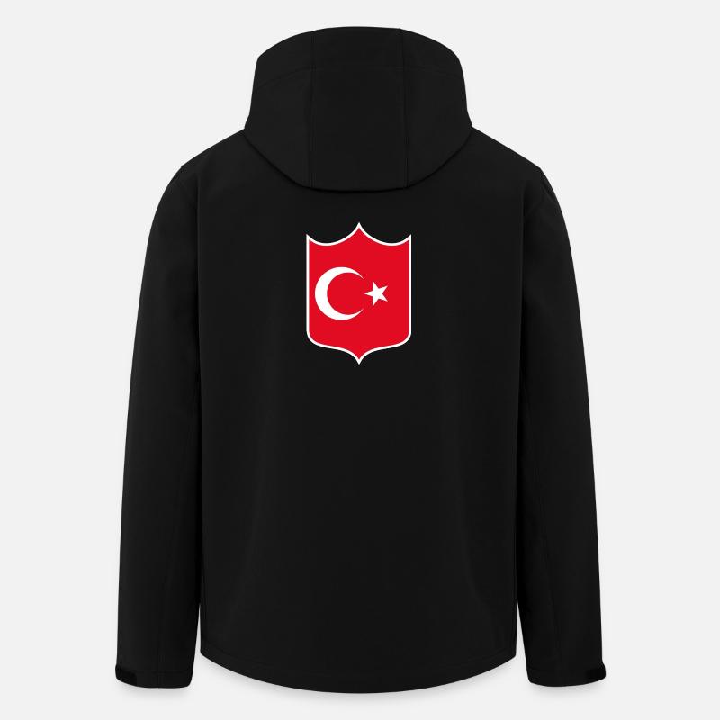 Turkey - Men’s Recycled Softshell Jacket by Stanley/Stella - black