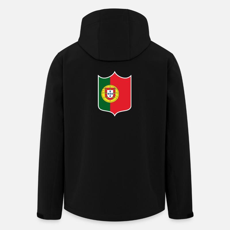 Portugal - Recycelte Männer Softshell-Jacke von Stanley/Stella - Schwarz
