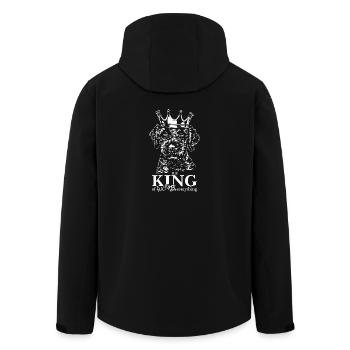 Lagotto Romagnolo Roi de tout Dire Chiens - Veste softshell homme en polyester recyclé Stanley/Stella - noir - Dos - AI Model Male 185 light (185cm)