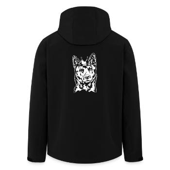 Kai Ken Krone Dogs Dog Wilsigns - Men’s Recycled Softshell Jacket by Stanley/Stella - black - Back - AI Model Male 185 light (185cm)