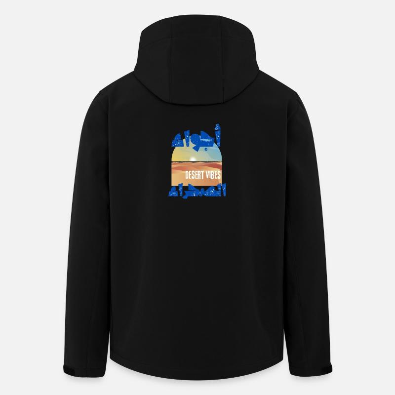 Desert Dunes and Sunset Vibes - Men’s Recycled Softshell Jacket by Stanley/Stella - black