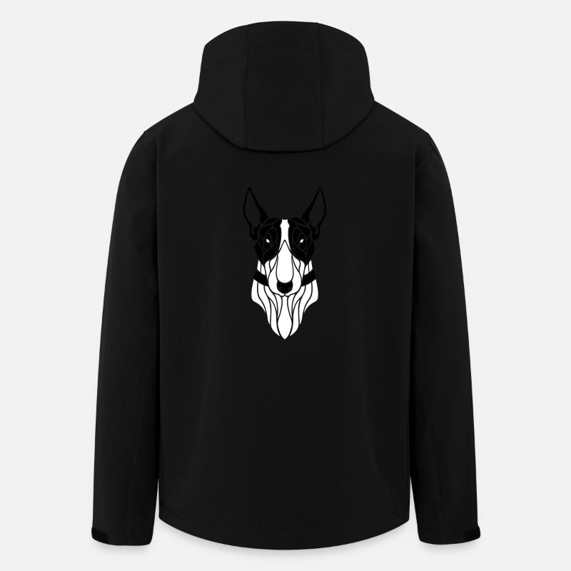 Bull Terrier - Recycelte Männer Softshell-Jacke von Stanley/Stella - Schwarz