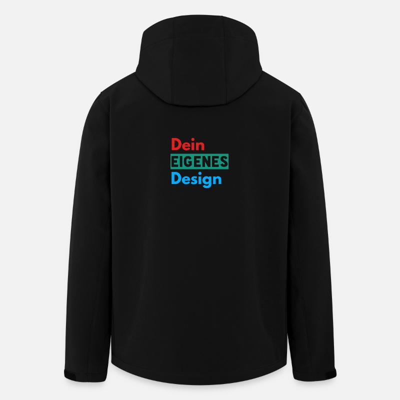 Dein Eigenes Design - Recycelte Männer Softshell-Jacke von Stanley/Stella - Schwarz