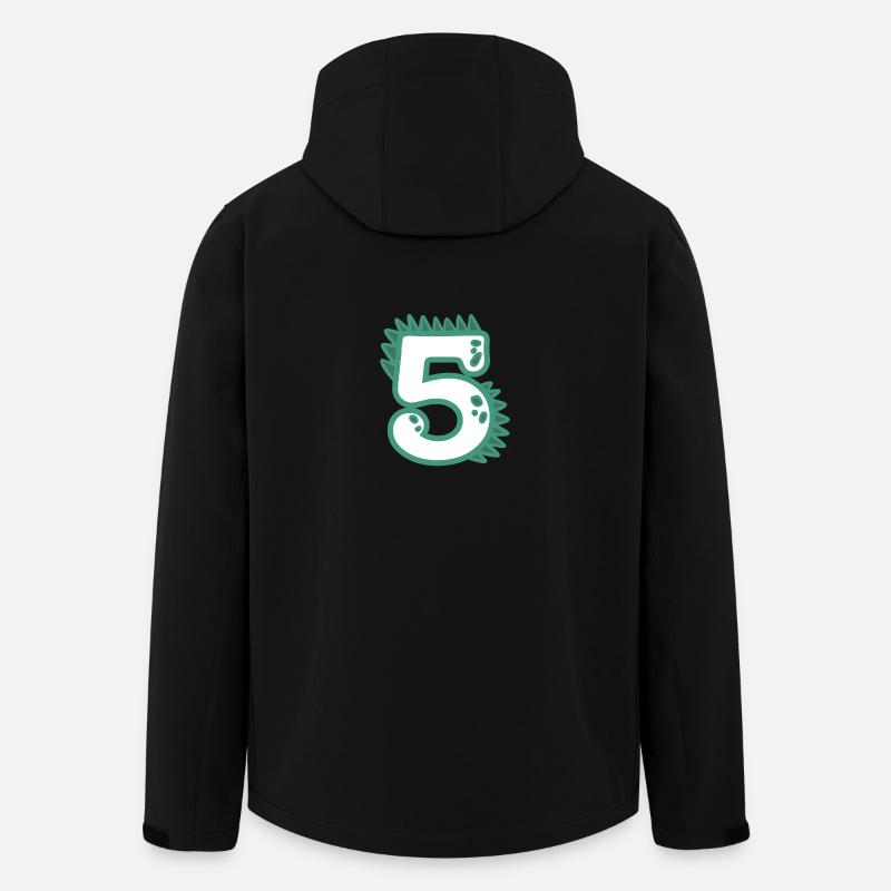 Zahl 5 - Recycelte Männer Softshell-Jacke von Stanley/Stella - Schwarz