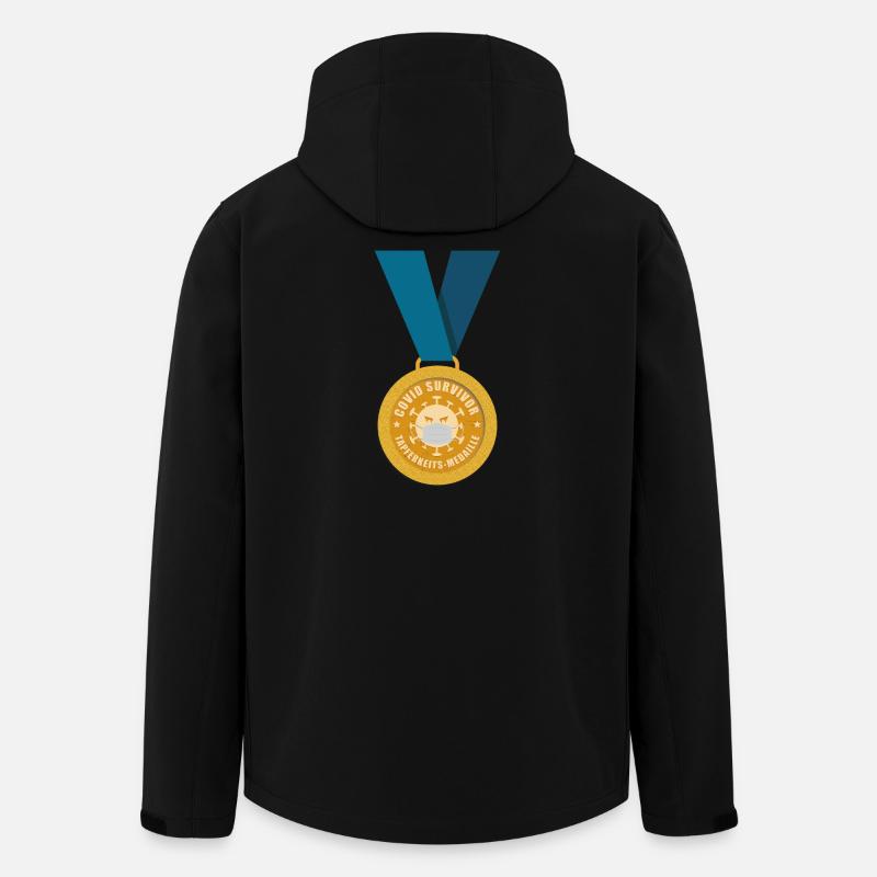 TAPFERKEITS-MEDAILLE Covid-19 - Men’s Recycled Softshell Jacket by Stanley/Stella - black
