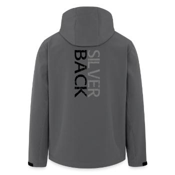 SILVERBACK (à deux lignes) - Veste softshell homme en polyester recyclé Stanley/Stella - noir - Dos - AI Model Male 185 light (185cm)
