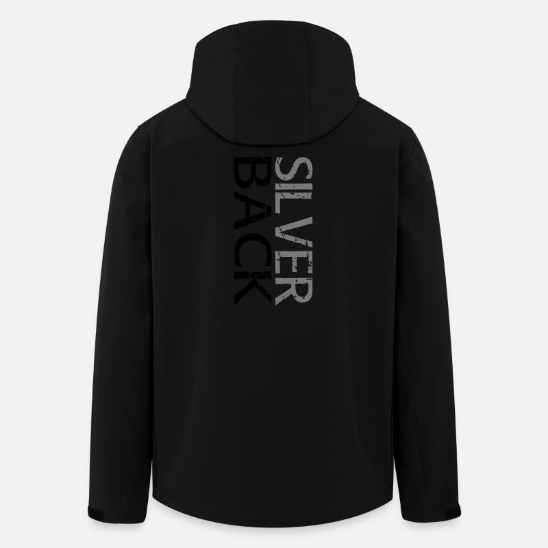 SILVERBACK (à deux lignes) - Veste softshell homme en polyester recyclé Stanley/Stella - noir