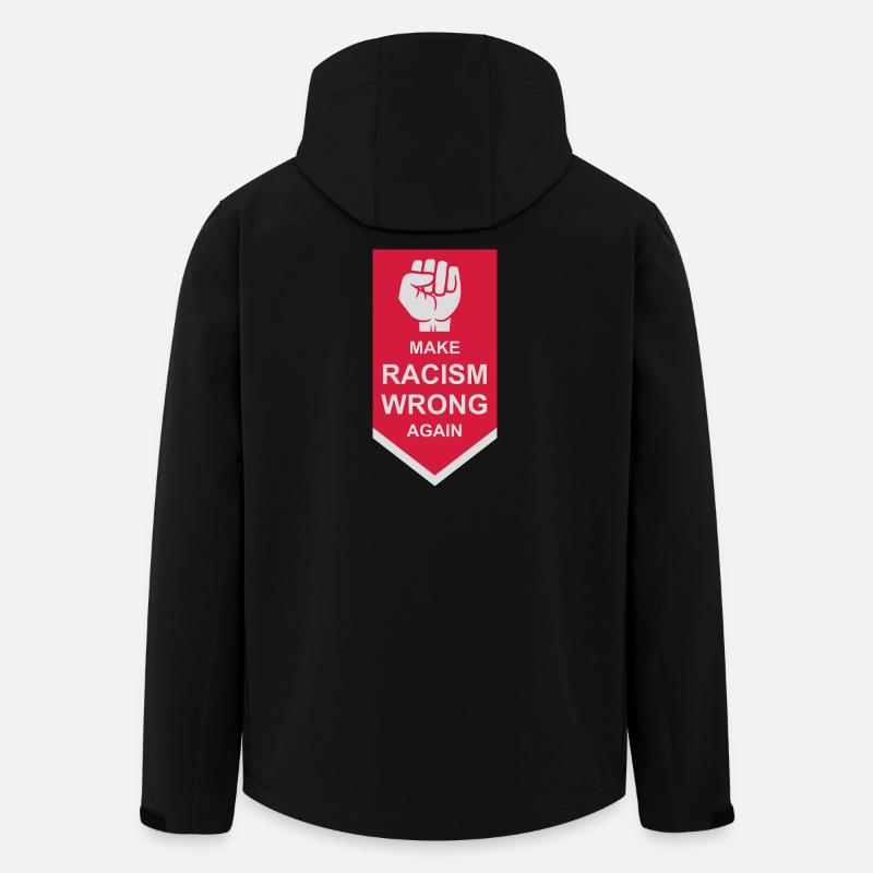 make racism wrong again - Recycelte Männer Softshell-Jacke von Stanley/Stella - Schwarz