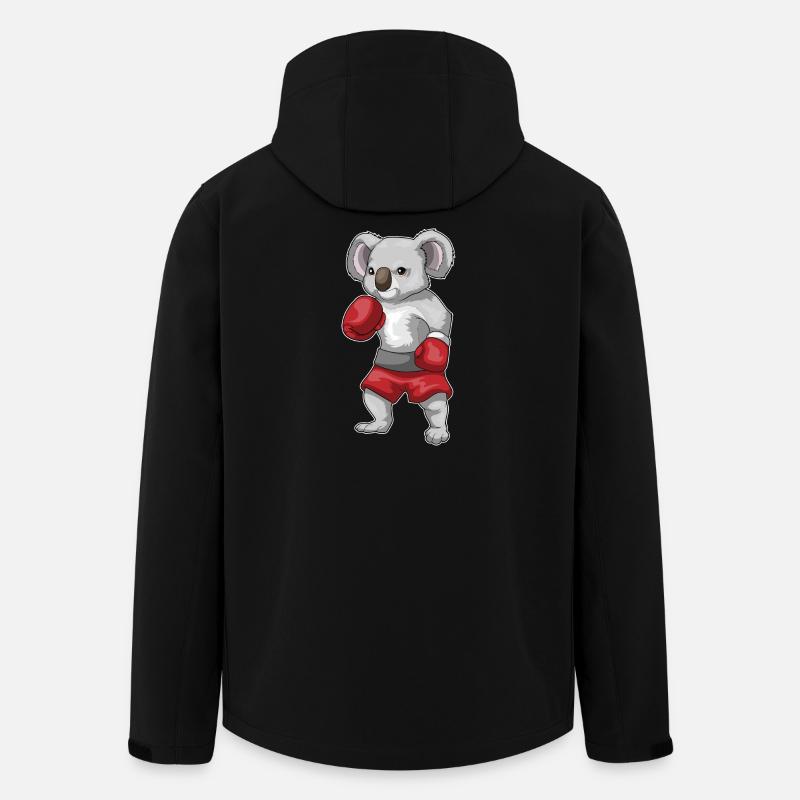 Koala Boxer Boxhandschuhe Boxen - Recycelte Männer Softshell-Jacke von Stanley/Stella - Schwarz