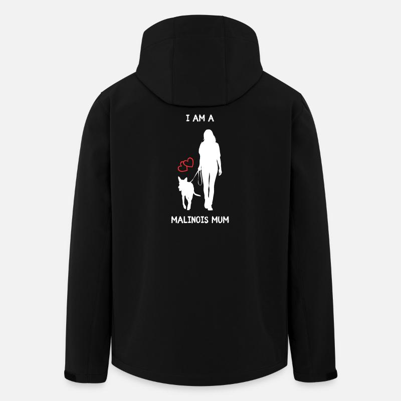  I AM A MALINOIS MUM - Liebe auf Schritt und Tritt - Recycelte Männer Softshell-Jacke von Stanley/Stella - Schwarz